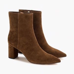 JCrew Pointed-toe Sadie boots in suede